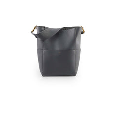 CELINE Sangle Bucket Bag Grey