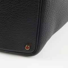 Hermes Picotin 18 Clemence Noir Z Stamp