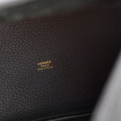 Hermes Picotin 18 Clemence Noir Z Stamp