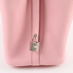 Hermes Picotin 18 Clemence Rose Sakura W Stamp