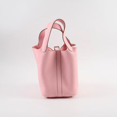 Hermes Picotin 18 Clemence Rose Sakura W Stamp