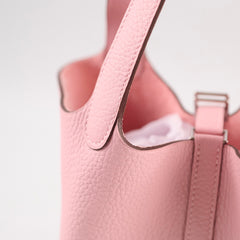 Hermes Picotin 18 Clemence Rose Sakura W Stamp