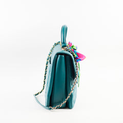 Chanel Large Trendy CC Lambskin Turquoise - Series 20