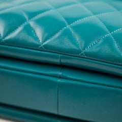 Chanel Large Trendy CC Lambskin Turquoise - Series 20