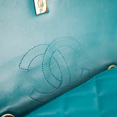 Chanel Large Trendy CC Lambskin Turquoise - Series 20