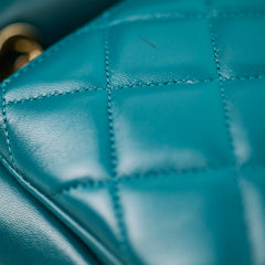 Chanel Large Trendy CC Lambskin Turquoise - Series 20
