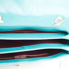 Chanel Large Trendy CC Lambskin Turquoise - Series 20