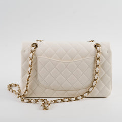 Chanel Classic Flap Medium/Large M/L Caviar White - 2023