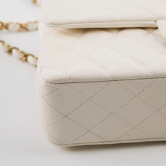 Chanel Classic Flap Medium/Large M/L Caviar White - 2023