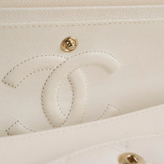 Chanel Classic Flap Medium/Large M/L Caviar White - 2023