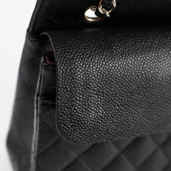 Chanel Caviar Medium/Large M/L Classic Flap Black