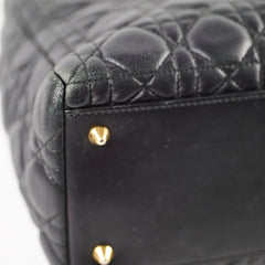 Christian Dior Lady Dior Medium Black Lambskin