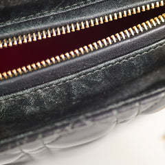 Christian Dior Lady Dior Medium Black Lambskin