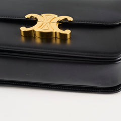 Celine Teen Triompe Shiny Calfskin Black