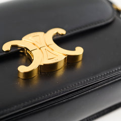 Celine Teen Triompe Shiny Calfskin Black