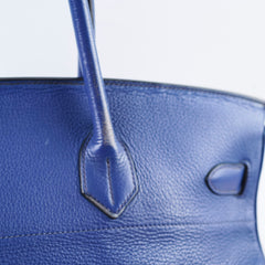 Hermes Shoulder Birkin JPG Blue J in Square