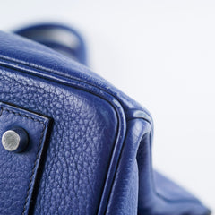 Hermes Shoulder Birkin JPG Blue J in Square