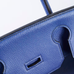 Hermes Shoulder Birkin JPG Blue J in Square