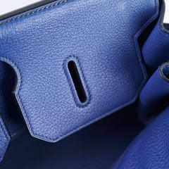 Hermes Shoulder Birkin JPG Blue J in Square