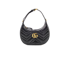 Gucci GG Marmont Half-Moon Bag Black