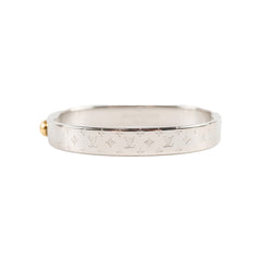 Louis Vuitton Nanogram Cuff Palladium Medium Size