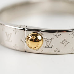 Louis Vuitton Nanogram Cuff Palladium Medium Size