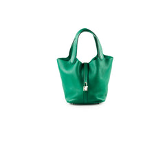 Hermes Picotin 22 Vert Vertigo Clemence PHW A Stamp