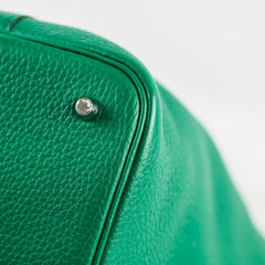 Hermes Picotin 22 Vert Vertigo Clemence PHW A Stamp