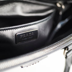 Prada Large Galleria Bag Black Saffiano, Black Hardware