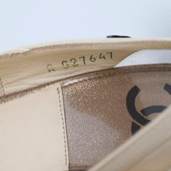 Chanel Sling Back High Heel Size 37 Cream