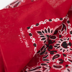 Saint Laurent 65 x 65 Bandana Scarf Red