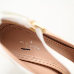 Louis Vuitton Leather Pumps Size 37.5 Pink/Cream
