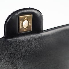 Chanel 23K Floral Sequins Mini Rectangular Black (Microchipped)