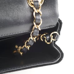 Chanel 23K Floral Sequins Mini Rectangular Black (Microchipped)