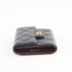 Chanel Caviar Small Flap Wallet Black