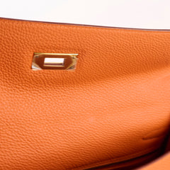 Hermes Kelly 32 Togo GHW Orange - O Square Stamp
