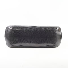 Gucci Snakeskin Large Top Handle Bag Black