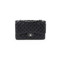 Chanel Jumbo Double Flap Caviar Black (Microchip)
