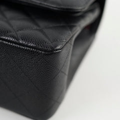 Chanel Jumbo Double Flap Caviar Black (Microchip)