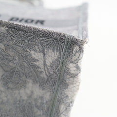 Christian Dior Medium Lace Embroidered Book Tote Grey