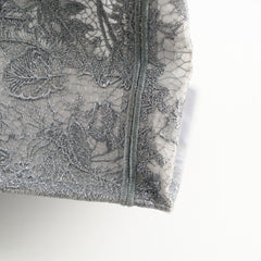Christian Dior Medium Lace Embroidered Book Tote Grey