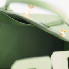 Hermes Birkin 25 Swift Vert Criquet - Stamp Y