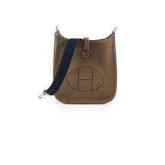 Hermes Evelyne TPM Mini Etoupe Clemence Palladium HW Z Stamp