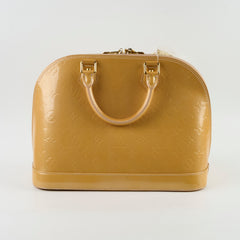 Louis Vuitton PM Alma Patent Leather Beige