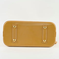 Louis Vuitton PM Alma Patent Leather Beige