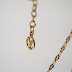 Louis Vuitton Gold Tone Necklace with Charms Costume Jewellery