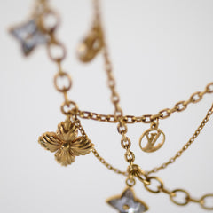 Louis Vuitton Gold Tone Necklace with Charms Costume Jewellery