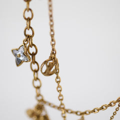 Louis Vuitton Gold Tone Necklace with Charms Costume Jewellery