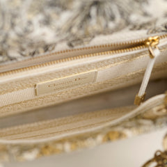 Dior Medium D-Lite Bag Latte Broderie Autour De Monde