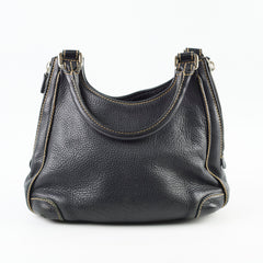 Chanel Vintage Lax Shoulder Bag Black